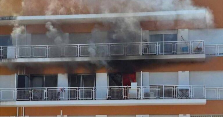 Apartamento na cidade de braga tomado pelas chamas