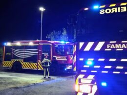 Incêndio deflagra em terreno e atinge armazém em famalicão