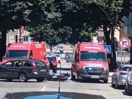 Motociclista de 20 anos ferido após colisão em guimrães