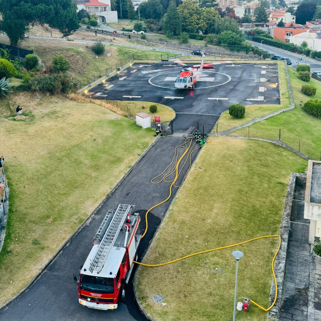 Helicópteros a sobrevoar viana? É a força aérea a testar heliporto do hospital