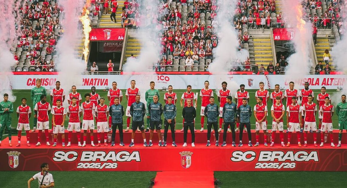 Sc braga apresenta 30 jogadores com cinco contratações
