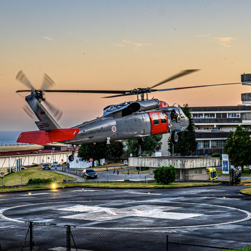Helicópteros a sobrevoar viana? É a força aérea a testar heliporto do hospital