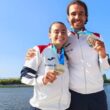 Canoístas de ponte de lima que levaram duas pratas nas estafestas mistas orgulhosos e felizes