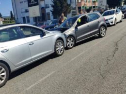 Mulher ferida após choque frontal na estrada ponte de lima-viana