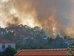 Bombeiros de todo o país ajudam no fogo do lindoso. São mais de 250 operacionais e 80 viaturas
