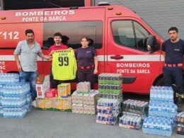 Jogadores do porto doam bens essenciais aos bombeiros de ponte da barca