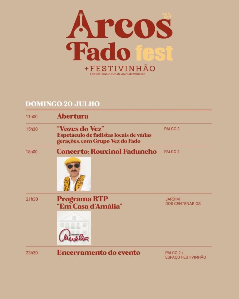 Arcos fado fest e festivinhão esperam receber 20 mil visitantes 8 Arcos fado fest e festivinhão esperam receber 20 mil visitantes