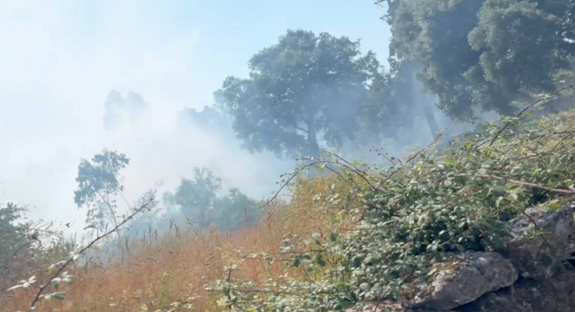 Incêndio no monte em braga