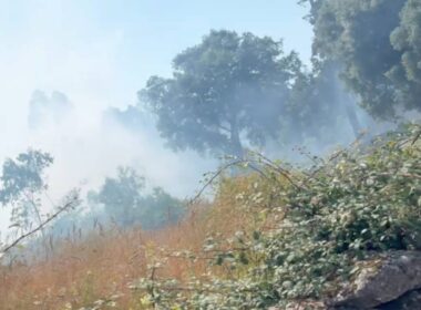 Incêndio no monte em braga