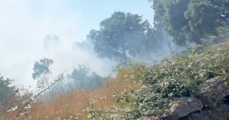 Incêndio no monte em braga