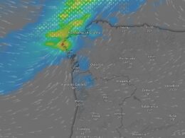 Superfície frontal já está a chegar ao minho. Esperada chuva moderada a partir das 21:00