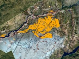 Imagens de satélite mostram área ardida em ponte da barca