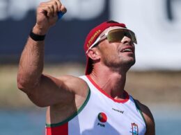 Fernando pimenta campeão de regatas em linha em k1 1000