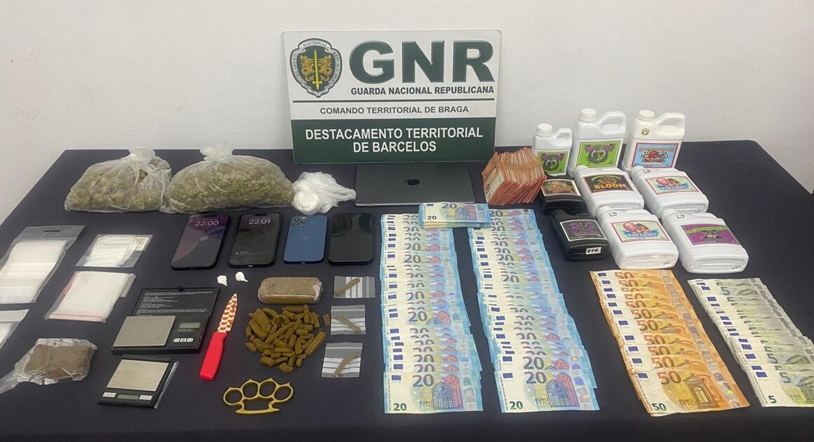 Quatro detidos por tráfico. Vendiam cocaína e haxixe a consumidores de braga, barcelos e vila verde