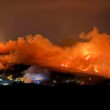 Incêndio de ponte da barca com reforço de meios durante a noite