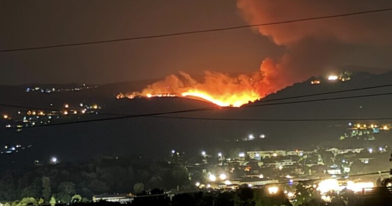 Incêndio que começou em vila verde já está em ponte de lima. 68 bombeiros no combate