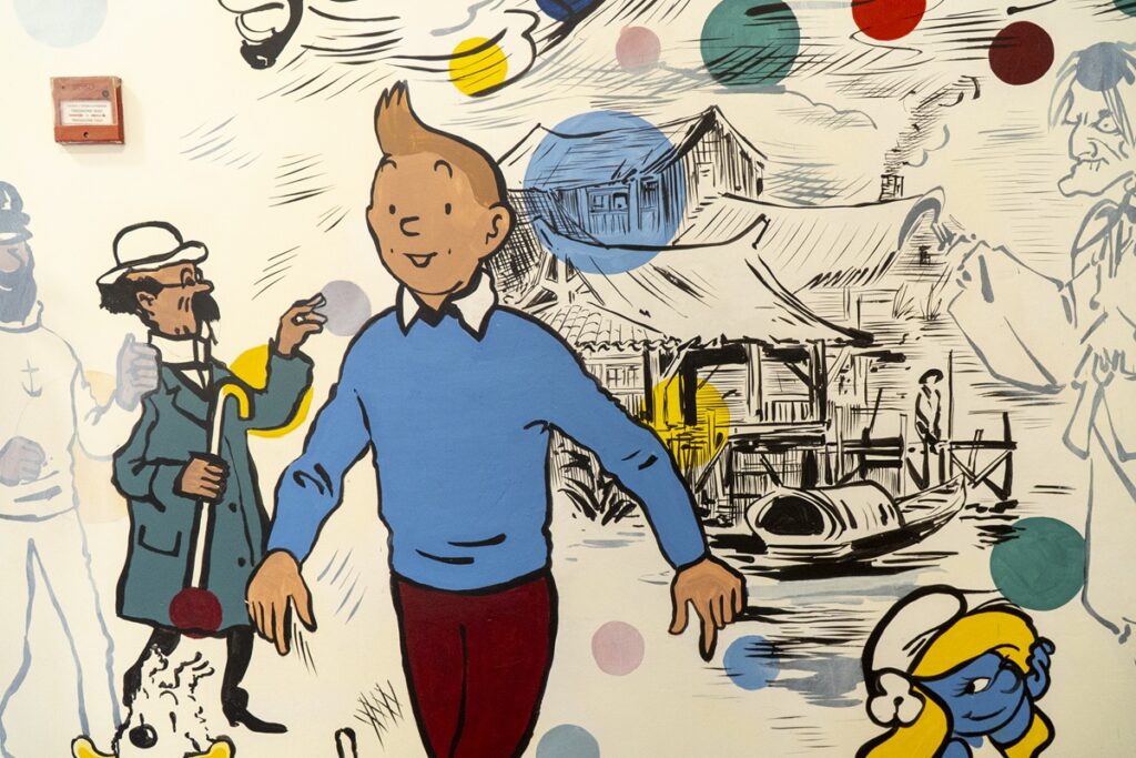 Nesta escola primária de viana nasceu um mural de 16 metros com desenhos animados 7 Nesta escola primária de viana nasceu um mural de 16 metros com desenhos animados