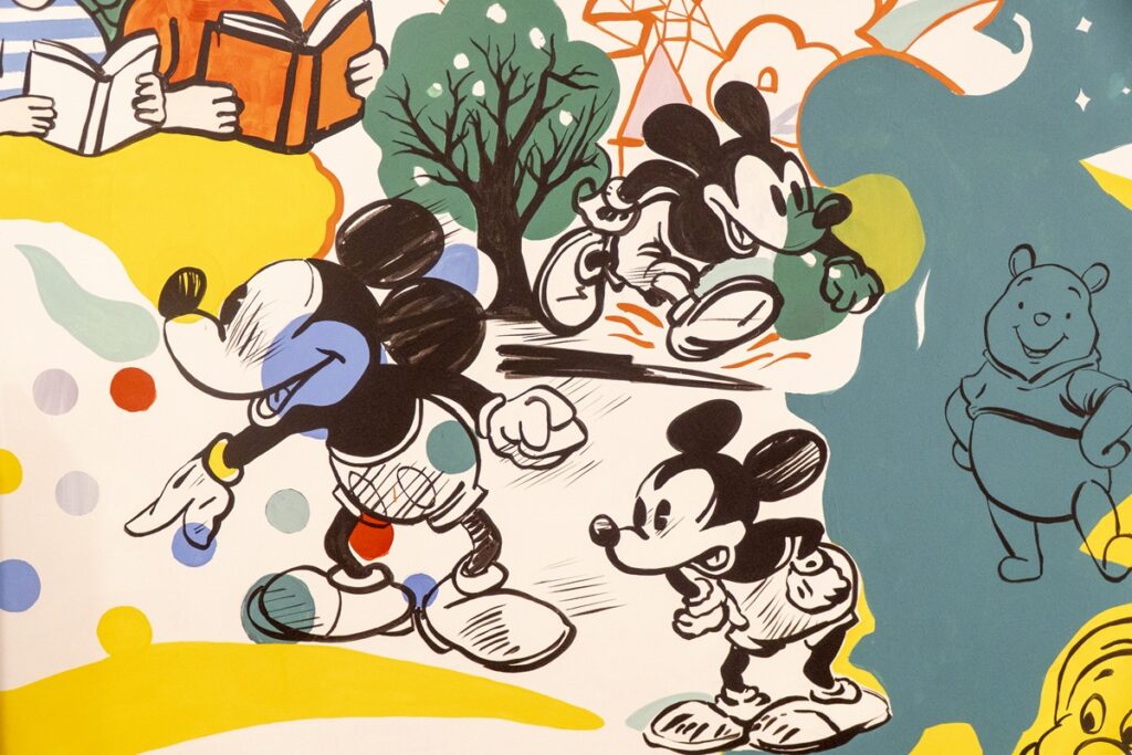 Nesta escola primária de viana nasceu um mural de 16 metros com desenhos animados 9 Nesta escola primária de viana nasceu um mural de 16 metros com desenhos animados