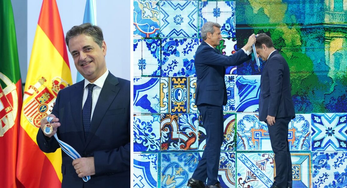 Ricardo rio distinguido com medalha de ouro da galiza