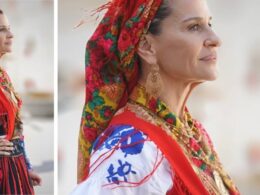 Sofia aparício traja à vianesa e amadrinha as festas de perre