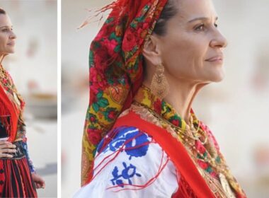 Sofia aparício traja à vianesa e amadrinha as festas de perre