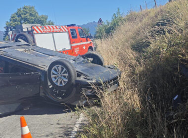 Casal ferido em aparatoso capotamento em vieira do minho