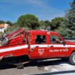 Carro de bombeiros que ia combater fogo no lindoso capota na a3. Há 5 feridos