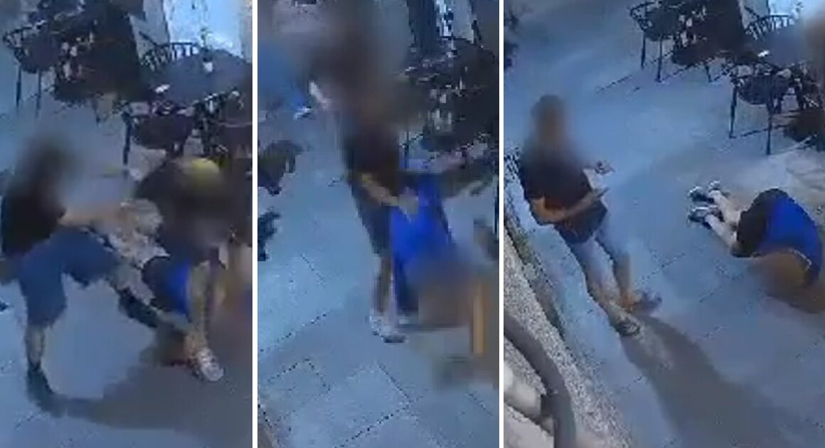 Vídeo mostra violenta agressão em ponte de lima