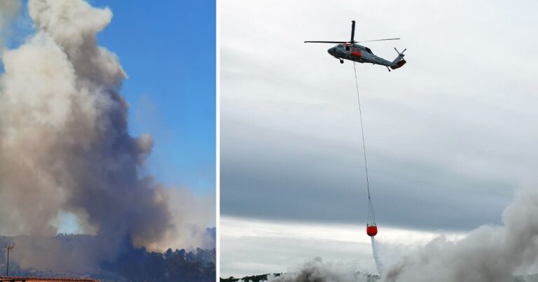 Cerca de 100 bombeiros e cinco meios aéreos combatem incêndios em vila verde e ponte de lima