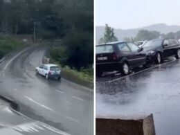Hoje já caiu granizo em guimarães e houve trovoada no alto minho