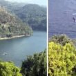 Dois helicópteros ajudam no combate a incêndio em vieira do minho