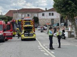 Motociclista em estado grave após colisão na póvoa de lanhoso