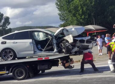 Família encarcerada após despiste em viana