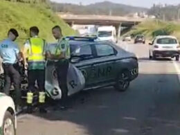 Militar da gnr ferido após colisão com camião em barcelos