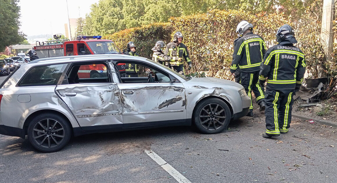 Jovem ferido após choque com camião na variante de braga