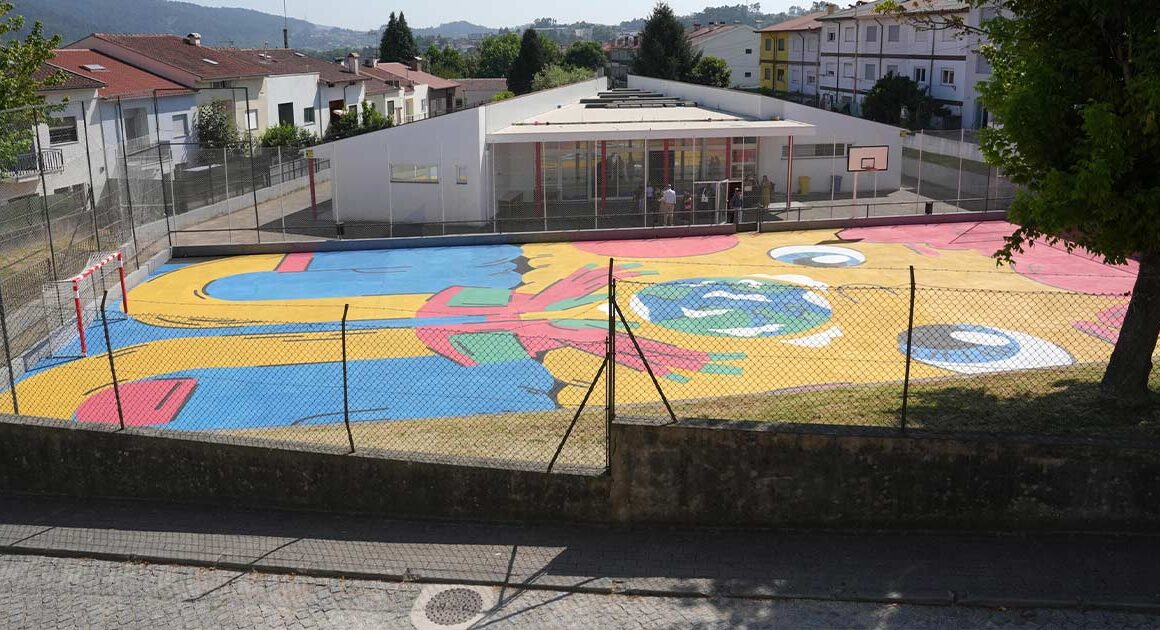 Ringue em braga ganha nova vida com arte urbana