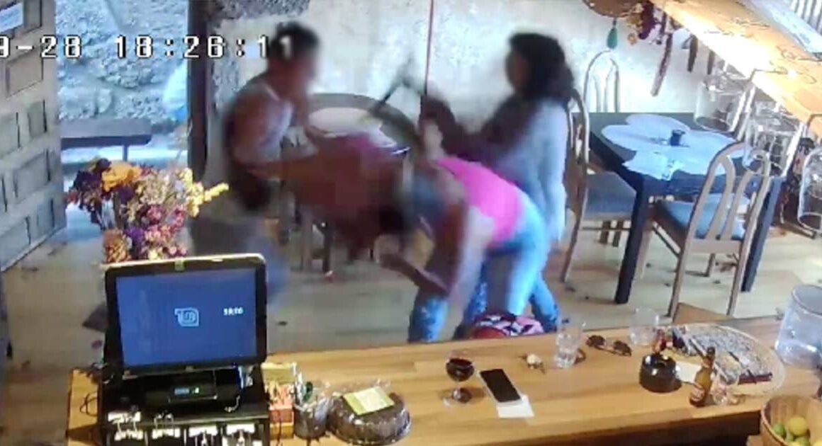 Vídeo mostra violento ataque de jovem em restaurante no gerês