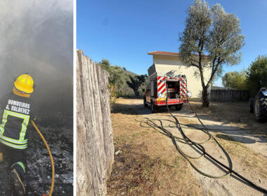 Chamas consomem anexo de casa em arcos de valdevez