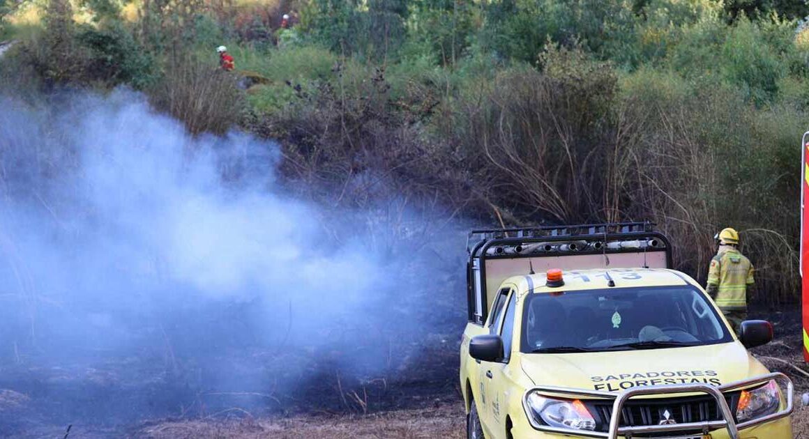 Bombeiro ferido durante incêndio em fafe