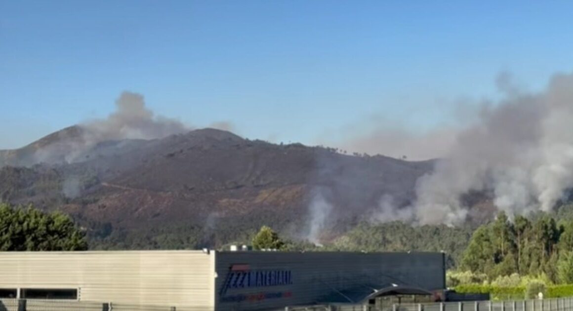 Grande incêndio em ponte de lima obriga a retirar crianças e idosos