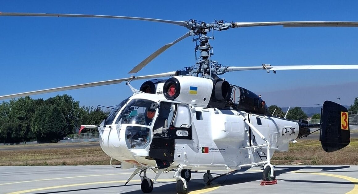 Já chegou a braga segundo kamov para combater incêndios em todo o minho
