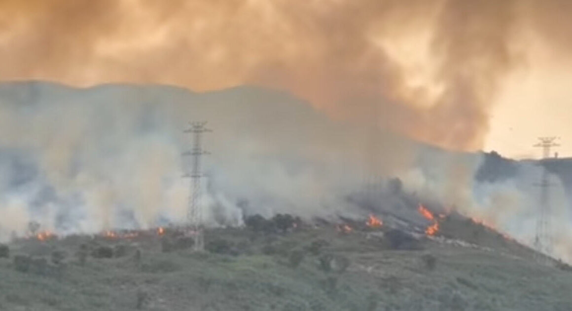 Sem meios aéreos, aumenta intensidade e preocupação no incêndio em ponte de lima