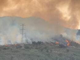 Sem meios aéreos, aumenta intensidade e preocupação no incêndio em ponte de lima
