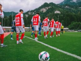 Sc braga vence terceiro da áustria com dois grandes golos