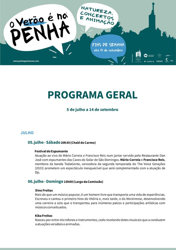 Guimarães: mais de 30 eventos na penha este verão 7 Guimarães: mais de 30 eventos na penha este verão