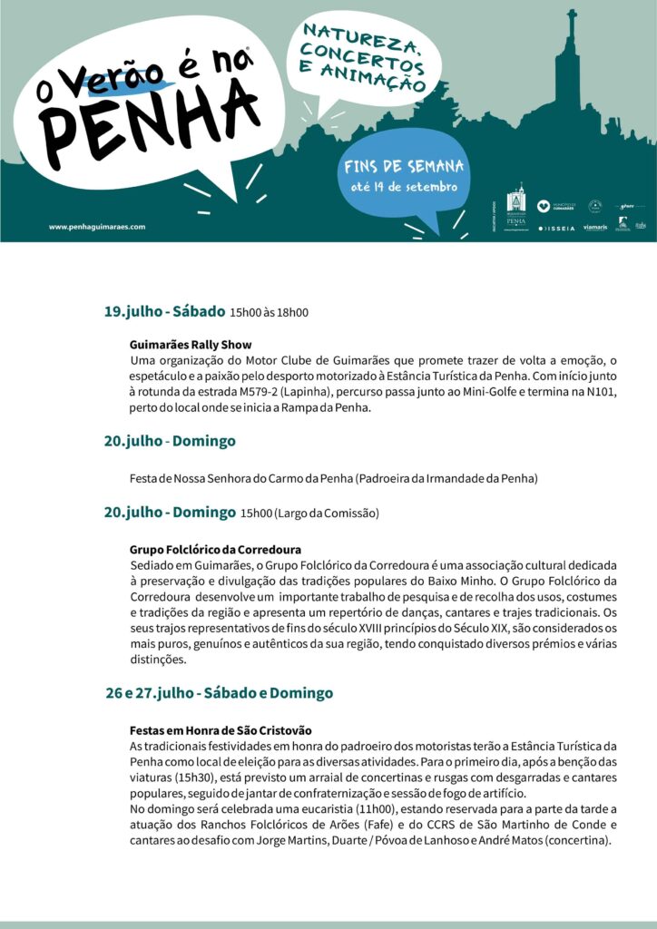 Guimarães: mais de 30 eventos na penha este verão 9 Guimarães: mais de 30 eventos na penha este verão