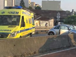 Colisão provoca ferido e condiciona trânsito em braga