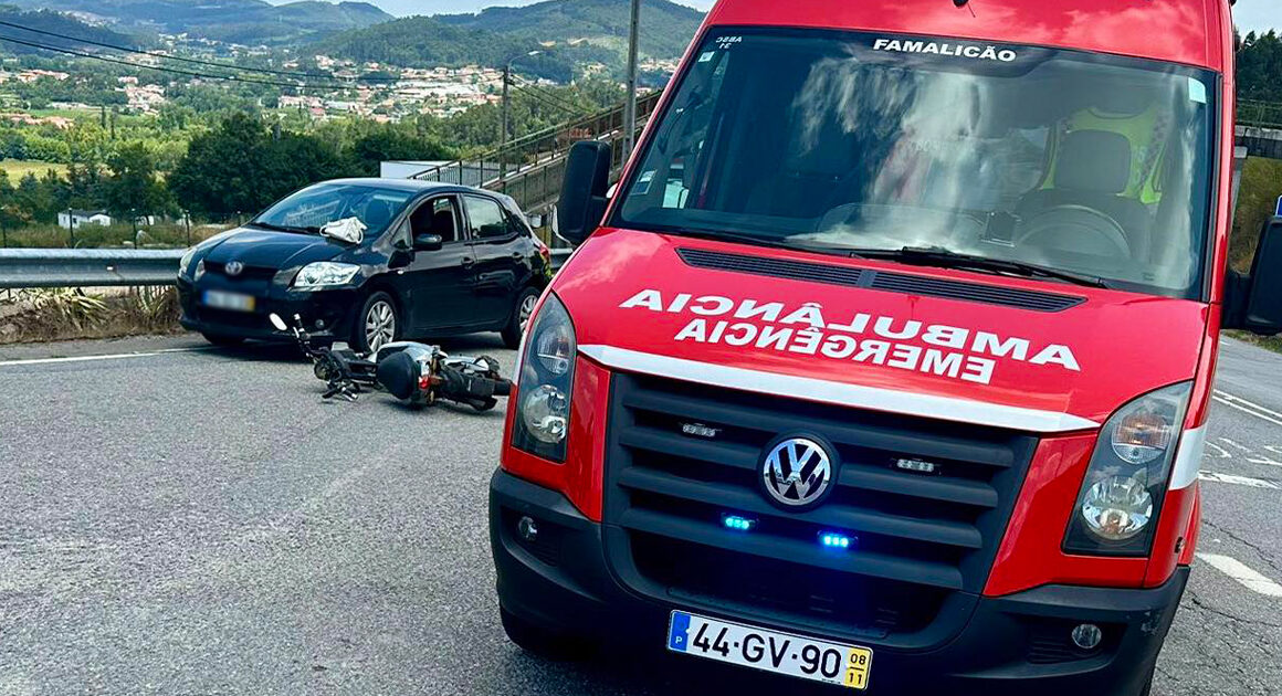 Homem ferido após colisão com velocípede elétrico em famalicão