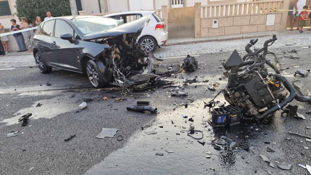 Colisão em fafe foi tão violenta que até 'arrancou' motor. Há 4 feridos