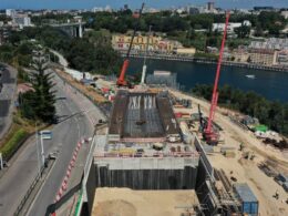 Grupo de famalicão já ergue tabuleiro da nova ponte sobre o douro